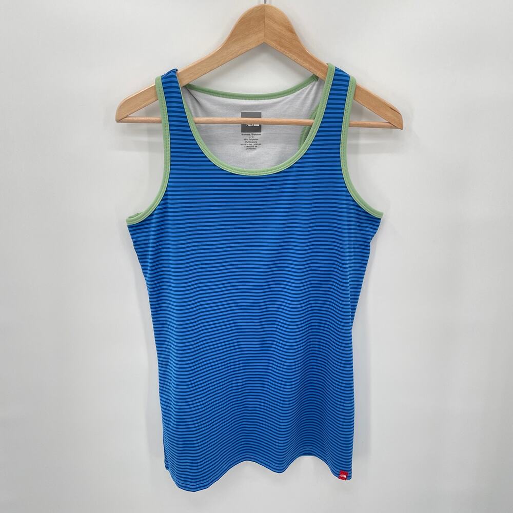 The North Face Blue Striped Active Tank // L